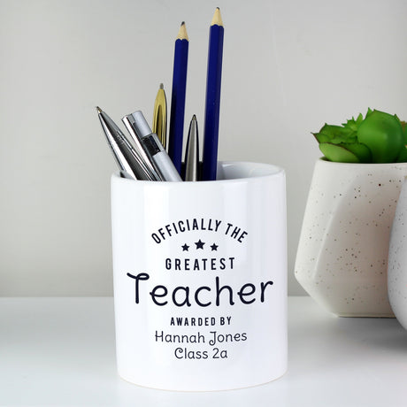 Personalised Greatest Ceramic Storage Pot: 1 - Storage By Gift Moments