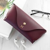 Personalised Origami Leather Glasses Cases Burgundy - Glasses Cases at Gift Moments