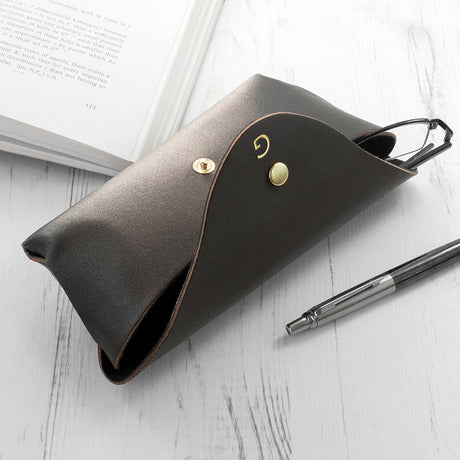 Personalised Italian Leather Origami Glasses Case: 6 - Glasses Cases By Gift Moments