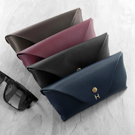 Personalised Italian Leather Origami Glasses Case: 1 - Glasses Cases By Gift Moments