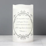 Personalised Ornate Frame LED Candle: 2 - LED Lighting By Gift Moments