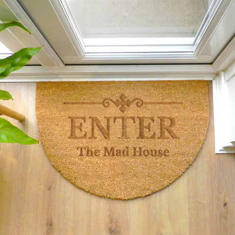 Personalised Half Moon Indoor Doormat: 3 - Doormats By Gift Moments