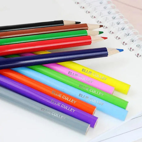 Personalised 12 Colouring Pencils Pack: 2 - Pens & Pencils By Gift Moments