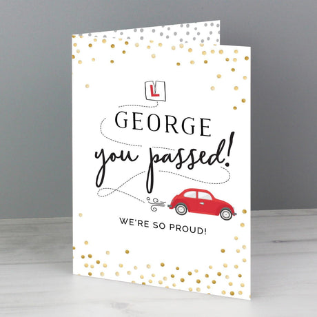 Personalised Driving Test Celebration Card: 2 - Greeting Cards By Gift Moments