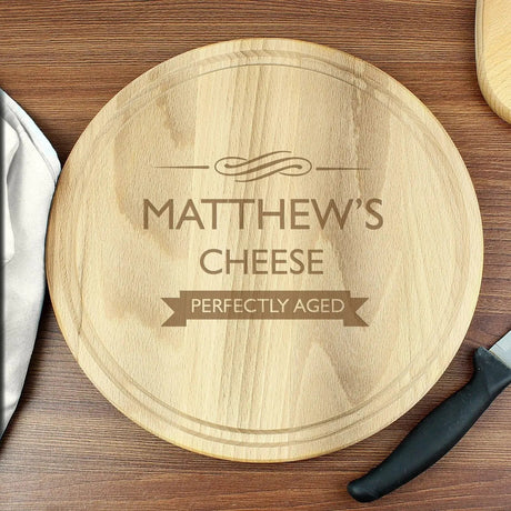 Personalised Round Chopping Board: 2 - Cheese Boards By Gift Moments