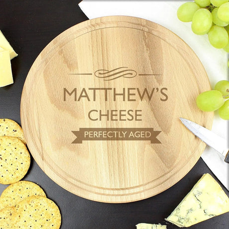 Personalised Round Chopping Board: 1 - Cheese Boards By Gift Moments