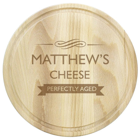 Personalised Round Chopping Board: 3 - Cheese Boards By Gift Moments