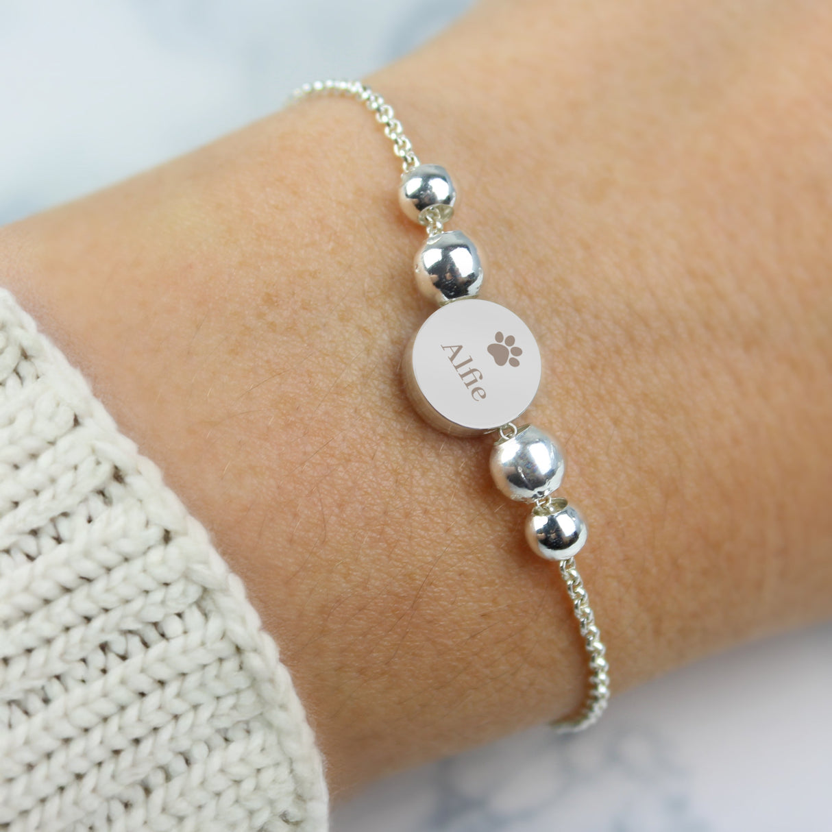 Personalised Pet Memorial Bracelet: 3 - Bracelets By Gift Moments