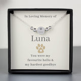 Personalised Pet Memorial Bracelet: 4 - Bracelets By Gift Moments