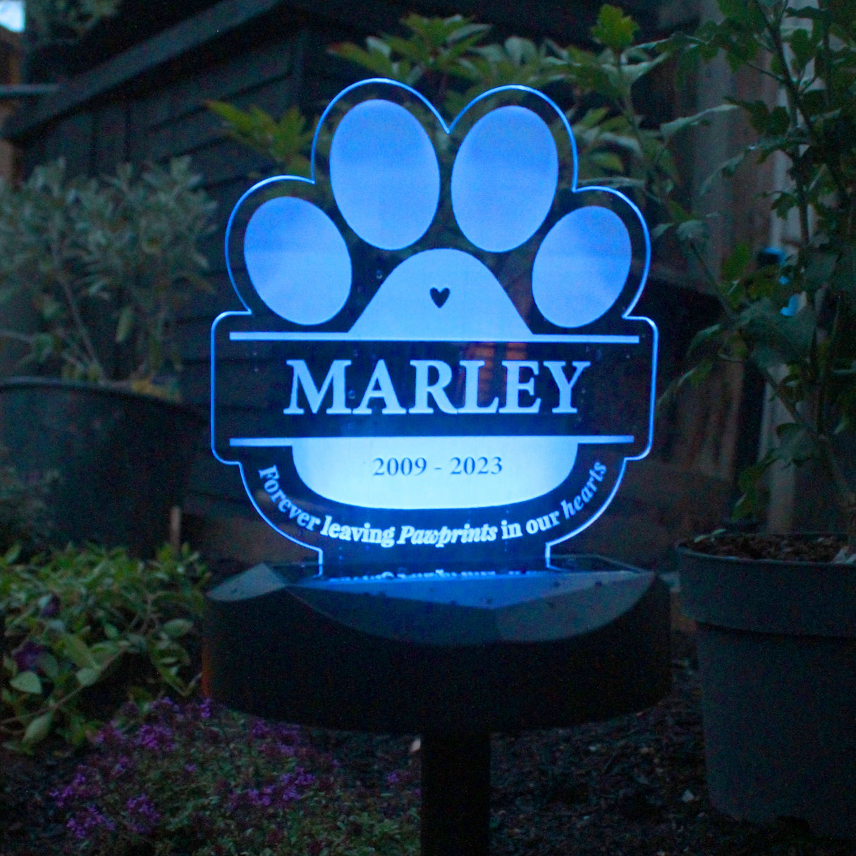 Personalised Pet Memorial Solar Light: 4 - Solar Lights By Gift Moments