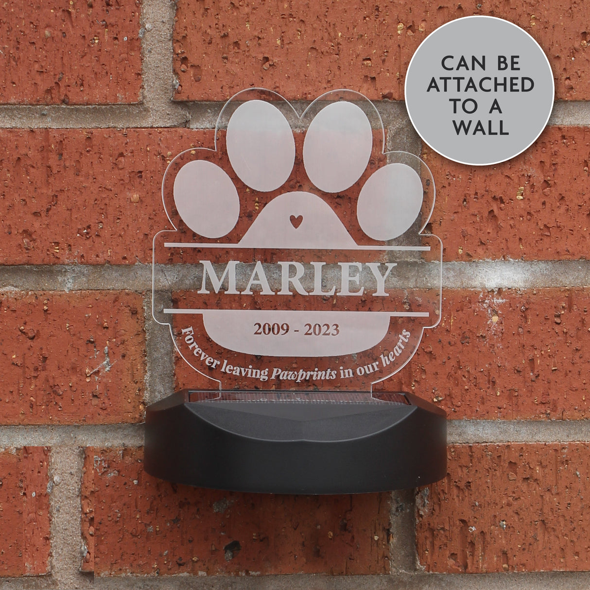 Personalised Pet Memorial Solar Light: 5 - Solar Lights By Gift Moments