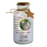 Personalised Pet Memorial Photo LED Jar: 5 - LED Lighting By Gift Moments