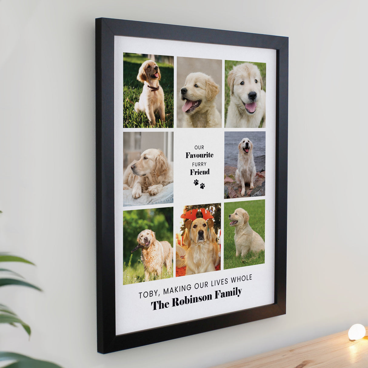 Personalised Pet Multi Photo Framed Prints: 5 - Framed Prints By Gift Moments