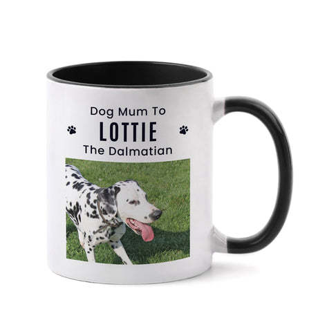 Personalised Pet Photo Black Handled Mug: 5 - Mugs By Gift Moments