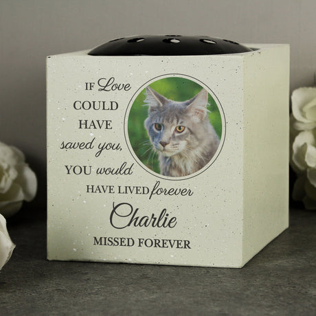 Personalised Pet Photo Memorial Garden Vase: 3 - Memorials By Gift Moments