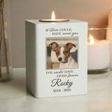 Personalised Pet Photo Memorial Tealight Holder: 1 - Candle Holders By Gift Moments