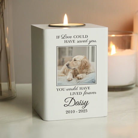 Personalised Pet Photo Memorial Tealight Holder: 3 - Candle Holders By Gift Moments