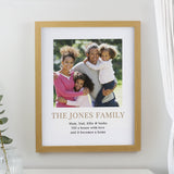 Personalised Photo & Message Framed Prints: 1 - Oak - Framed Prints By Gift Moments