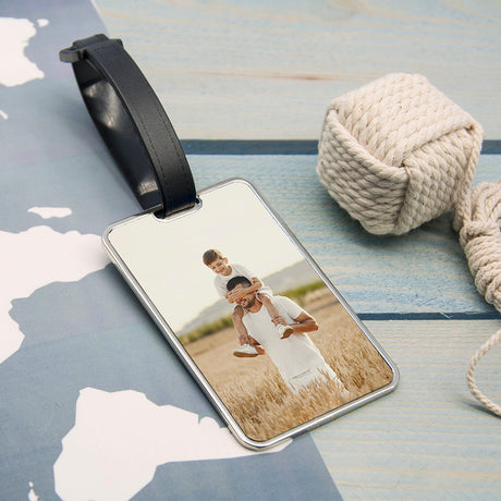 Personalised Photo Metal Luggage Tag: 1 - Luggage Tags By Gift Moments