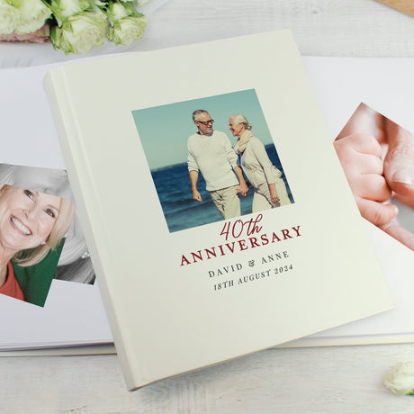 Personalised 40th Anniversary Photo Album: 3 - Photo Albums By Gift Moments