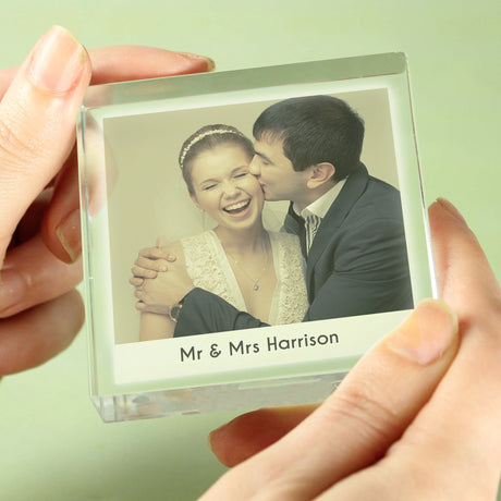 Personalised Photo Crystal Keepsake Token: 1 - Crystal Tokens By Gift Moments