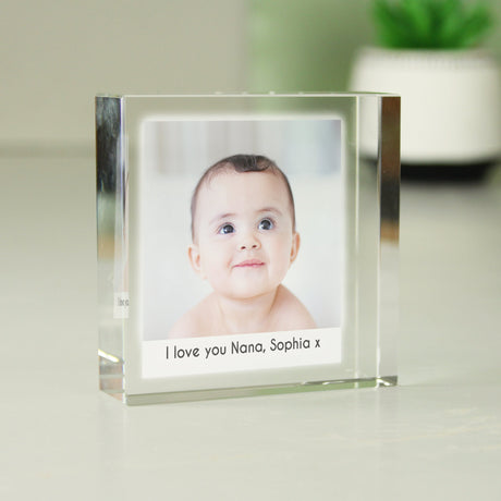 Personalised Photo Crystal Keepsake Token: 2 - Crystal Tokens By Gift Moments