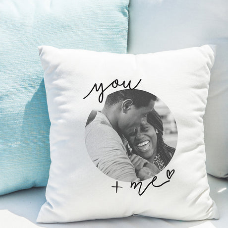 Personalised You & Me Photo Cushion: 2 - Cushions By Gift Moments