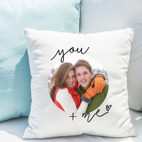 Personalised You & Me Photo Cushion: 3 - Cushions By Gift Moments