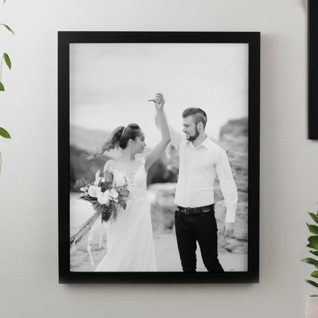 Personalised Photo Upload Framed Prints: 2 - Black - Framed Prints By Gift Moments