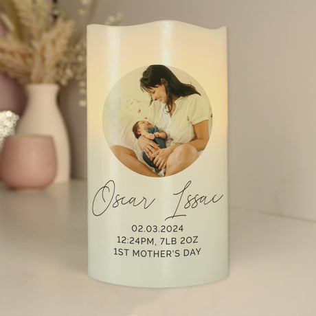 Personalised Photo LED Wax Candle: 6 - LED Lighting By Gift Moments