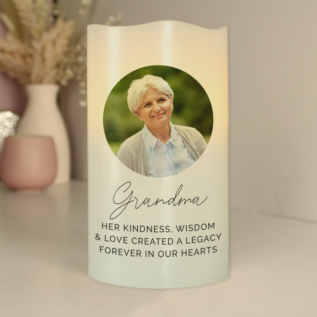 Personalised Photo LED Wax Candle: 9 - LED Lighting By Gift Moments