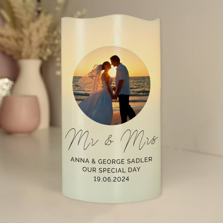 Personalised Photo LED Wax Candle: 1 - LED Lighting By Gift Moments