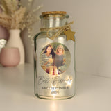 Personalised LED Glass Jar with Photo Upload: 8 - LED Lighting By Gift Moments