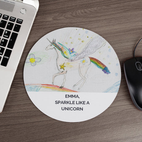 Personalised Photo Mouse Mat 20cm: 3 - Tech Accessories By Gift Moments