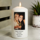 Personalised Photo Pillar Candle: 6 - Candles By Gift Moments