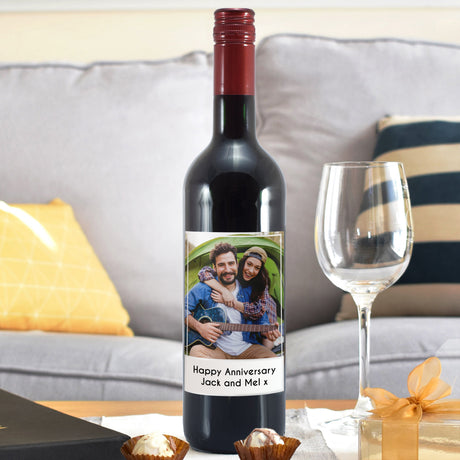 Personalised Red Wine with Photo Upload: 3 - Wine By Gift Moments