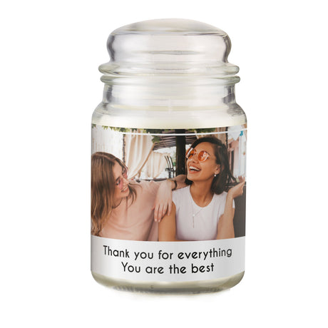 Personalised Photo Scented Jar Candle: 7 - Candles By Gift Moments