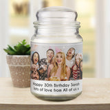 Personalised Photo Scented Jar Candle: 2 - Candles By Gift Moments