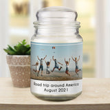 Personalised Photo Scented Jar Candle: 1 - Candles By Gift Moments