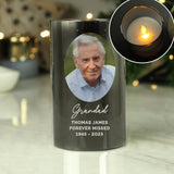 Personalised Smoked Glass LED Candle: 2 - LED Lighting By Gift Moments