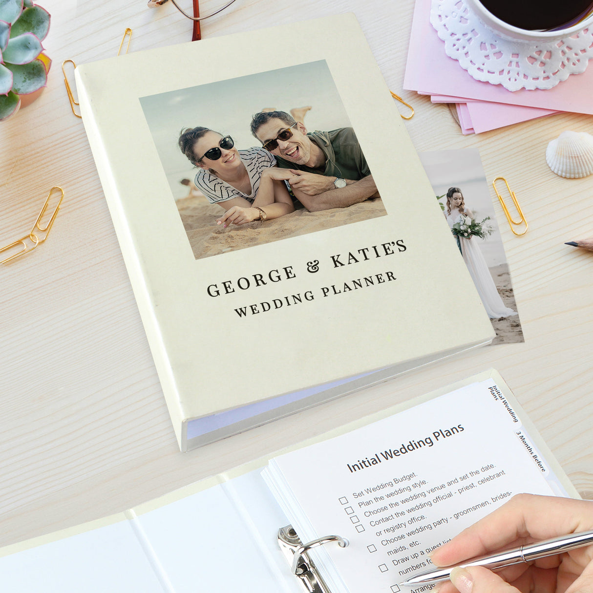 Personalised Photo Upload Wedding Planner: 2 - Photo Albums By Gift Moments