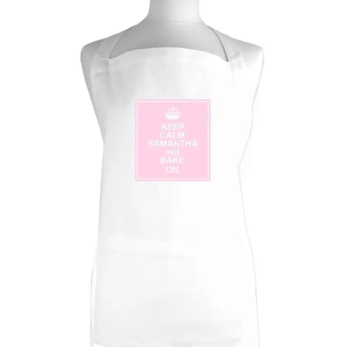 Personalised Pink 1st Class Cooking Apron: 2 - Aprons By Gift Moments