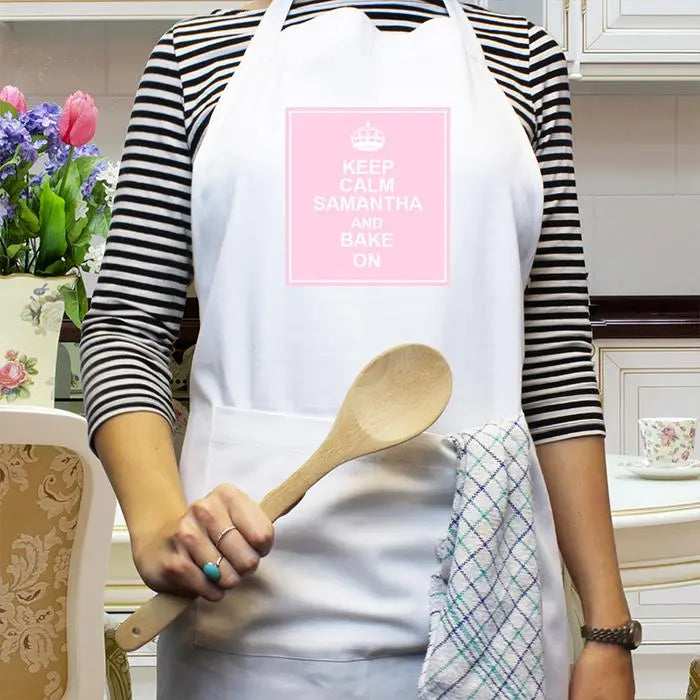 Personalised Pink 1st Class Cooking Apron: 1 - Aprons By Gift Moments