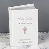 Personalised Pink Cross Holy Bible: 1 - Books By Gift Moments