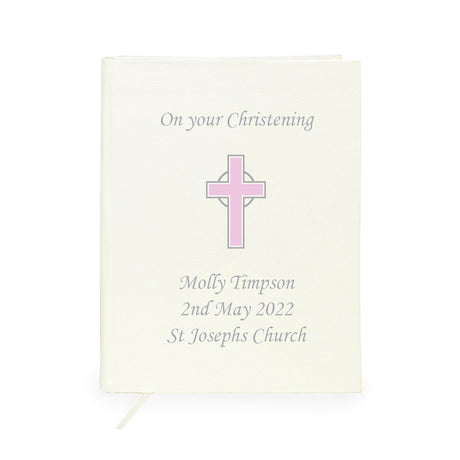 Personalised Pink Cross Holy Bible - Eco-friendly: 4 - Books By Gift Moments