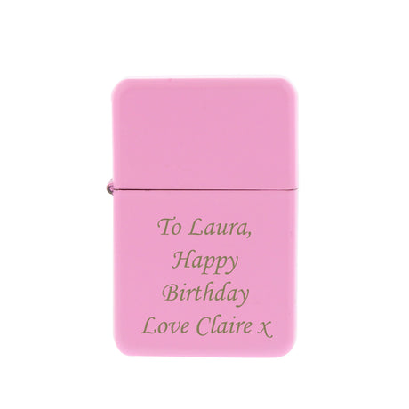 Personalised Pink Lighter: 3 - Smoking Accessories By Gift Moments