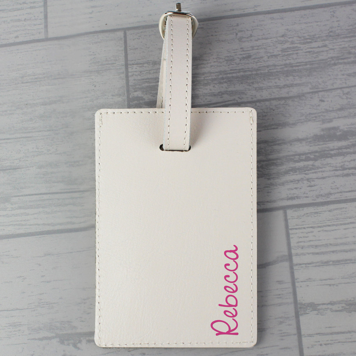 Personalised Pink Leather Luggage Tag: 3 - Luggage Tags By Gift Moments