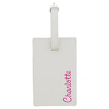 Personalised Pink Leather Luggage Tag: 2 - Luggage Tags By Gift Moments