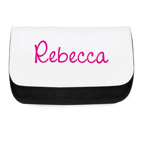 Personalised Pink Name Make-Up Bag: 4 - Toiletry & Makeup Bags By Gift Moments