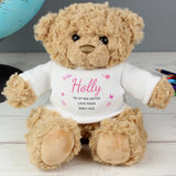 Personalised Pink Name & Message Teddy Bear: 2 - Teddy Bears & Soft Toys By Gift Moments